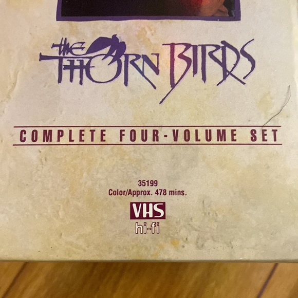 VHS complete 4 volume set THE THORN BIRDS CLASSIC MOVIE 478 min - Picture 5 of 5